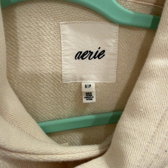 Aerie Side Ruched Hoodie - Vintage Vanilla - Picture 6 of 6